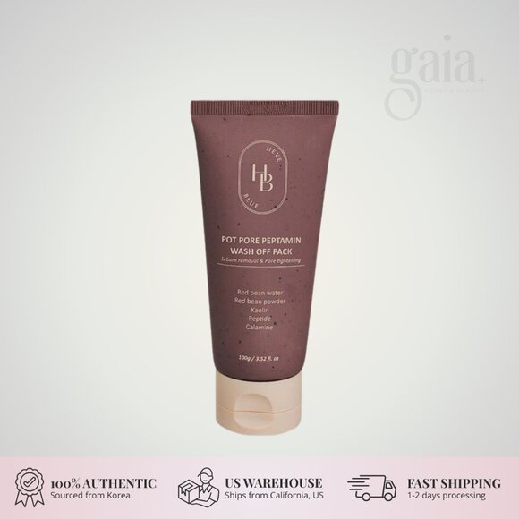 HEVEBLUE Pot Pore Peptamin Wash Off Pack 200ml | Korean Clay Mask NWT - Picture 1 of 3
